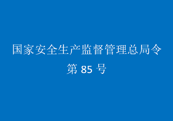 國家安全監管總局令（第85號）煤礦重大生產安全事故隱患判定標準